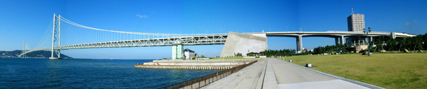 七福神お島淡路への明石海峡大橋