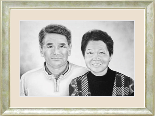 結婚３０年記念の肖像画