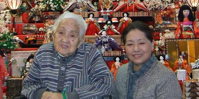 米寿のお祝いに母と私の記念写真