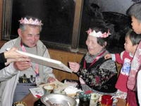 古希のお祝い様子