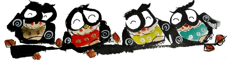 笑顔のフクロウの絵
フクロウの絵を500円で